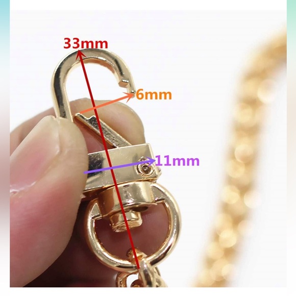 Gold chain shoulder/crossbody bag replacement chain back in stock - Picture 3 of 4
